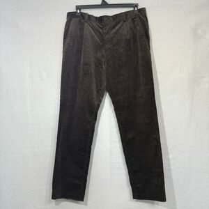 H&M‎ Men's Wide Wale Corduroy Pants Brown Regular Fit Size 36 Classic Preppy